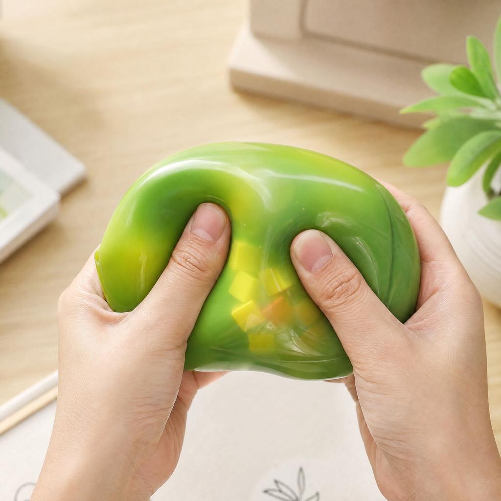 Squeaky -Shaped Toy with Building Block Filling for Kids and Adults