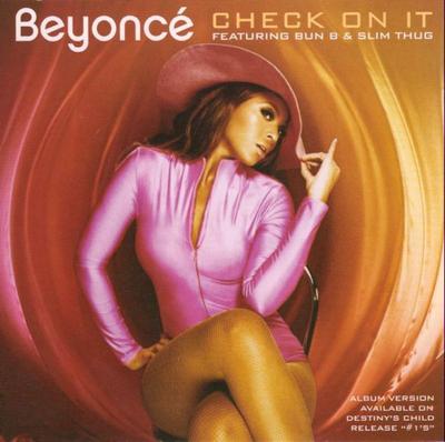 CD BEYONCÉ, BUN B & SLIM THUG - Check On It 82876802772 Sony Urban Musi 2006 US Dance & Electronica Used