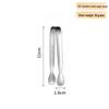 304 Stainless Steel Sugar & Ice Tongs for Coffee and Food, Thickened, Ideal for Restaurant and Bar Use.