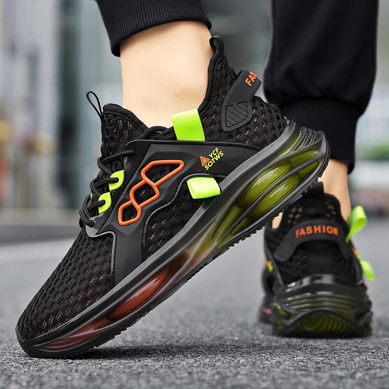 

Мужские повседневные спортивные туфли дышащие легкие кроссовки для улицы сетчатые черные кроссовки для бега атлетические для джоггинга теннисные туфли для ходьбы мужские 44 чёрный