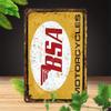 BSA Motorcycle Vintage Metal Sign Iron Wall Decor Plate Dimensions X Inch MultiFunctional Weatherproof UV Resist