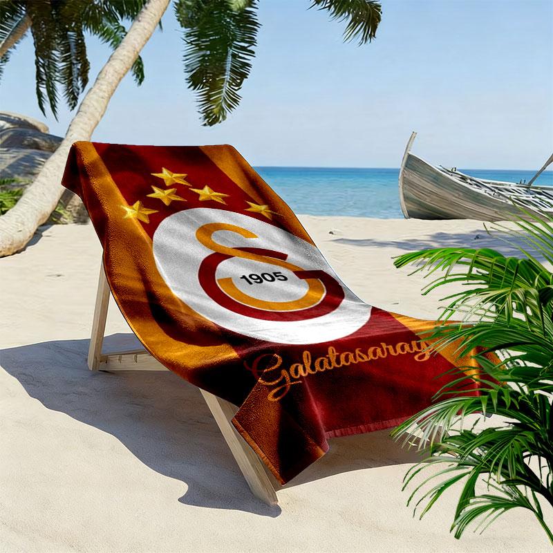 Galatasaray S Print Beach Towel, Large Soft Quick Dry Towel for Beach Camping Swimming