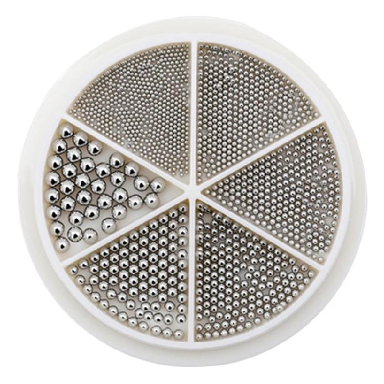 

6 Grids Gold Silver Nails Beads Metal Nails Art Charms Beautiful Nails Art Decorations for Crafts Jewelry Making