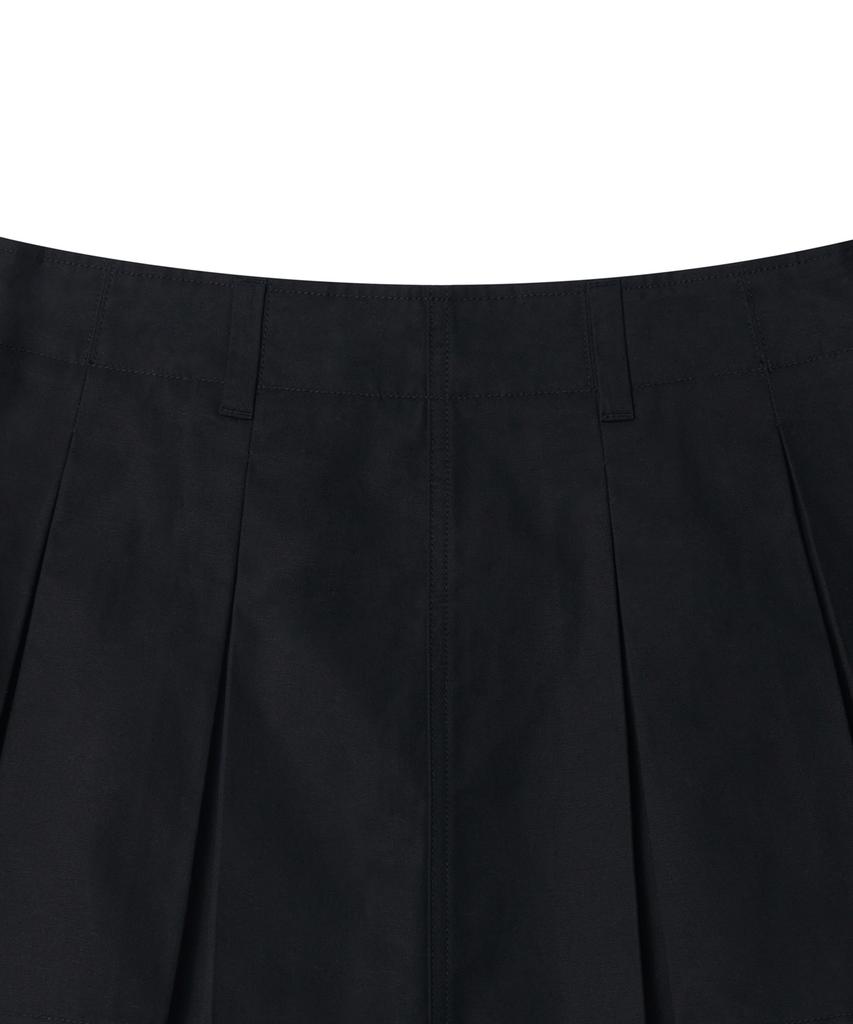 MUSINSA STANDARD WOMAN Women'S Cotton Pleated Mini Skirt [Black]