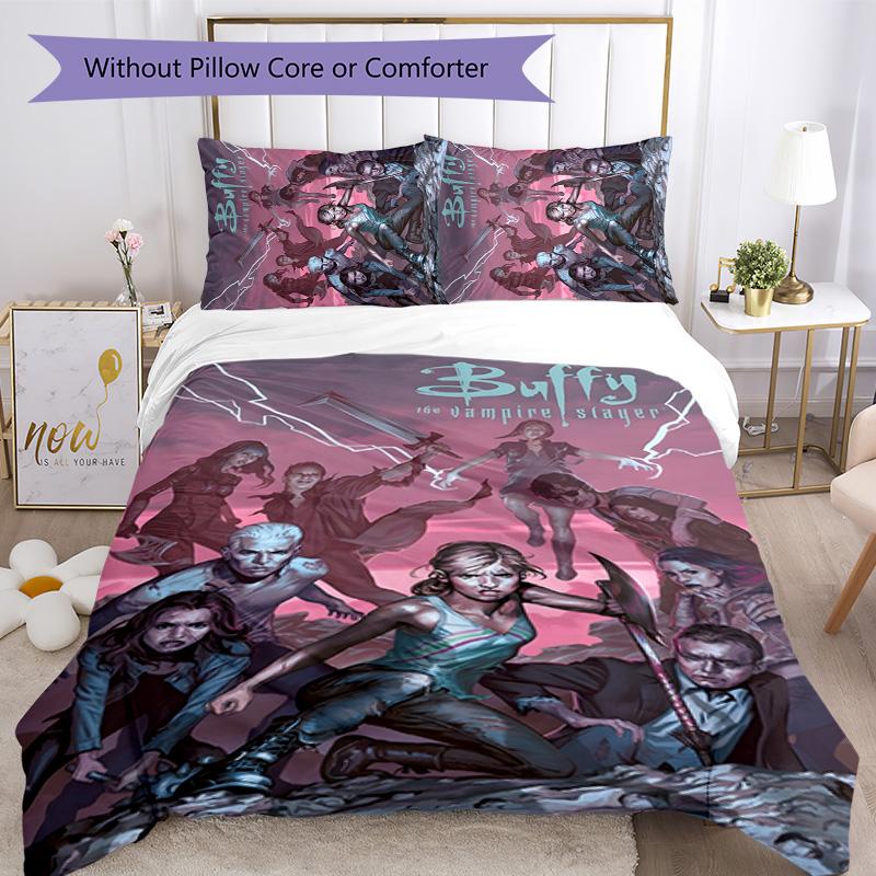 Buffy 3pcs Bedding Set Duvet Cover Closure Includes 1 Duvet Cover & 2 Pillowcases for All Seasons Bedroom Home Dorm Decor