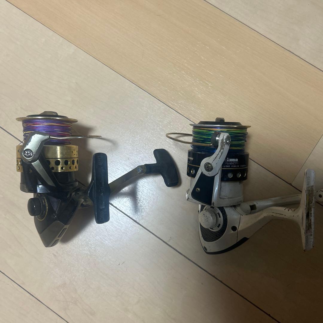 Used [Final price reduction] [Can be sold separately! ] Taman fishing boat fishing spinning reel 2 pieces