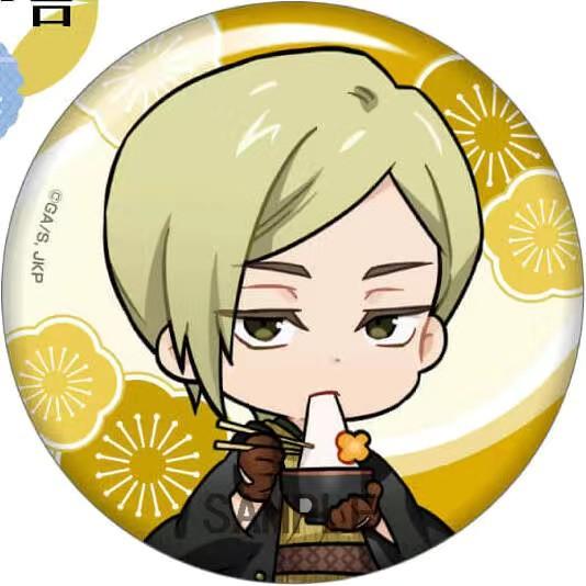 Anime Jujutsu Kaisen Merchandise Gojo Satoru Geto Suguru Fushiguro Toji Nanami Kento Ieiri Shoko Badge Pin Collection Official