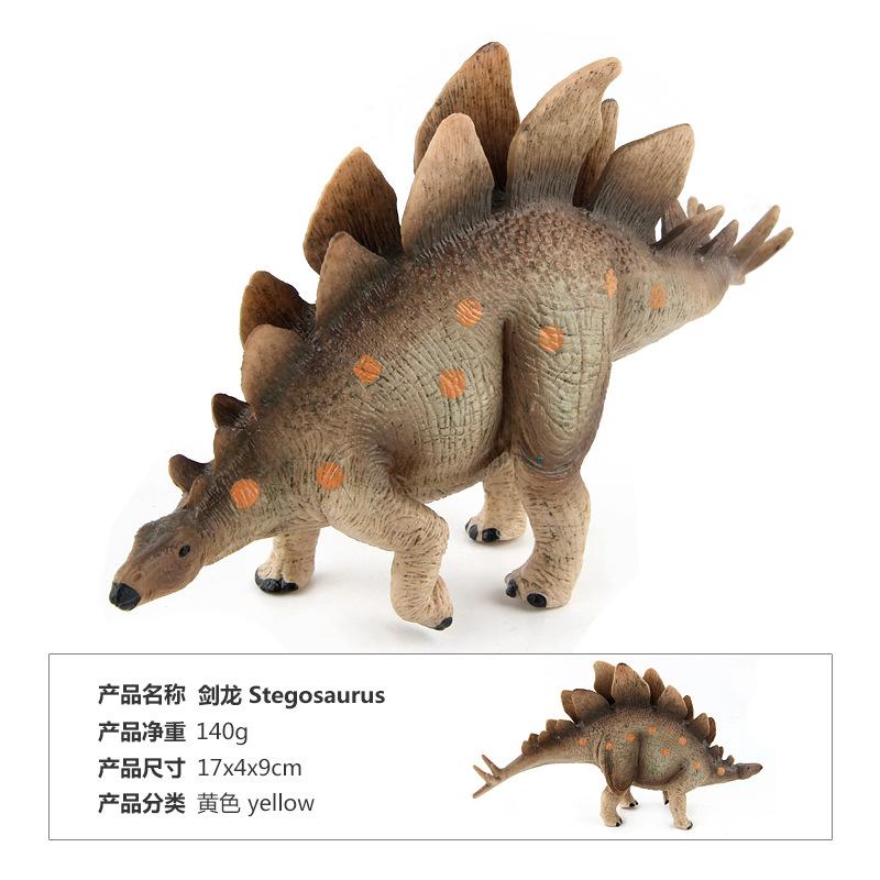 English Details Dinosaur Model Toys Armored Stegosaurus Narrow-Faced Stegosaurus Longthorn Stegosaurus