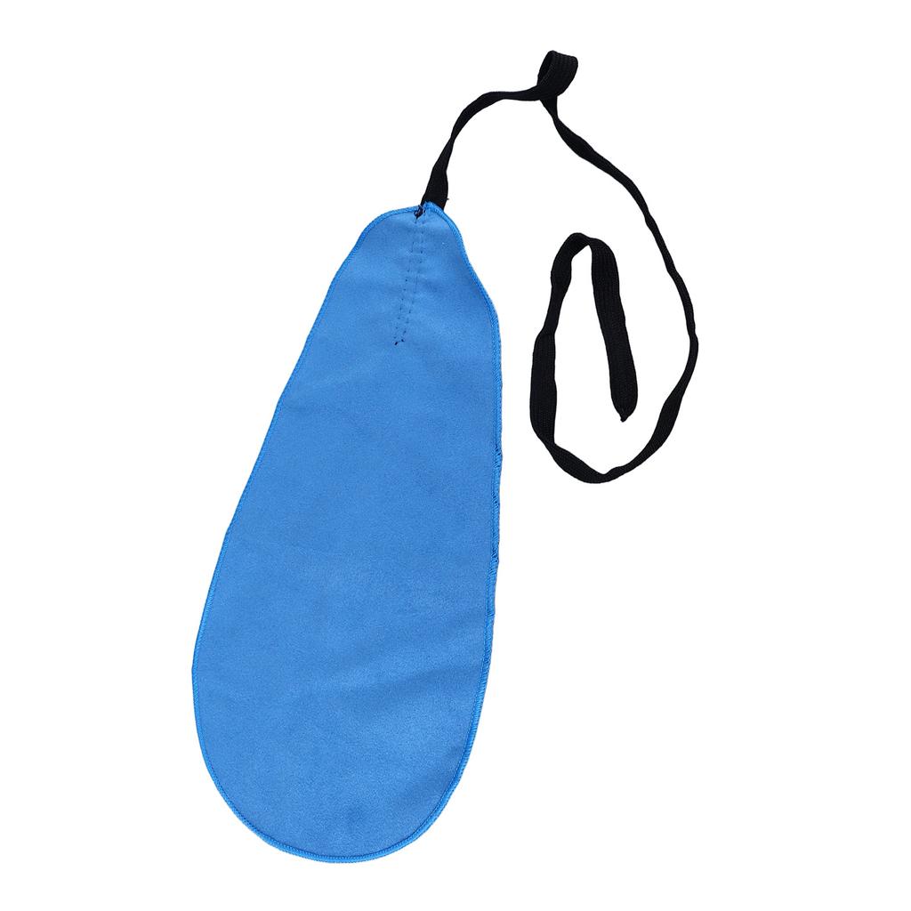 Saxophone Cleaning Cloth A Shape Cloth Cleaner Tool Accessory for Piccolo Flute Sax Dark Blue