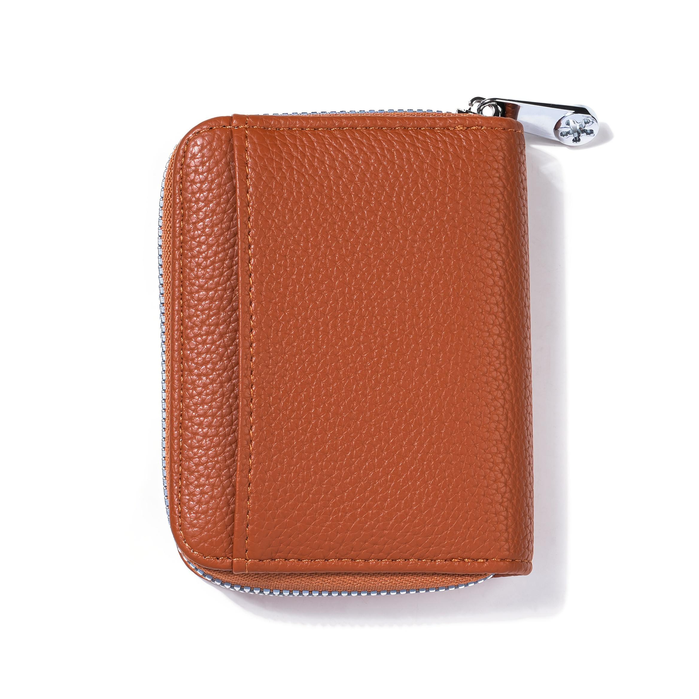 

[Cute Compact Wallet] Compact Women s Wallet | Durable, Multi-Functional Synthetic Faux Leather | Zipper Closure, Lined, Slip Pocket, Casual Style