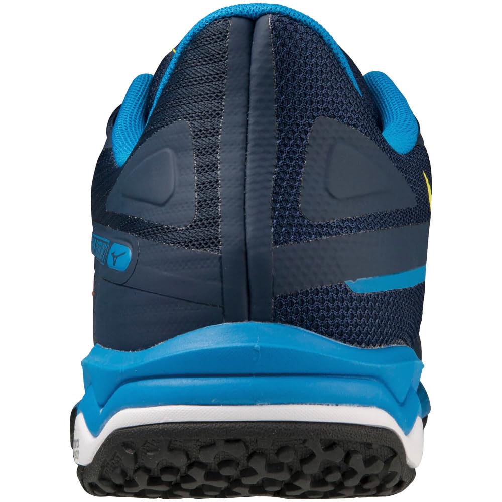 Buty tenisowe Wave Exceedrite 2 OC Granatowy x Żółty x Niebieski cm 3E [Mizuno] 23.5