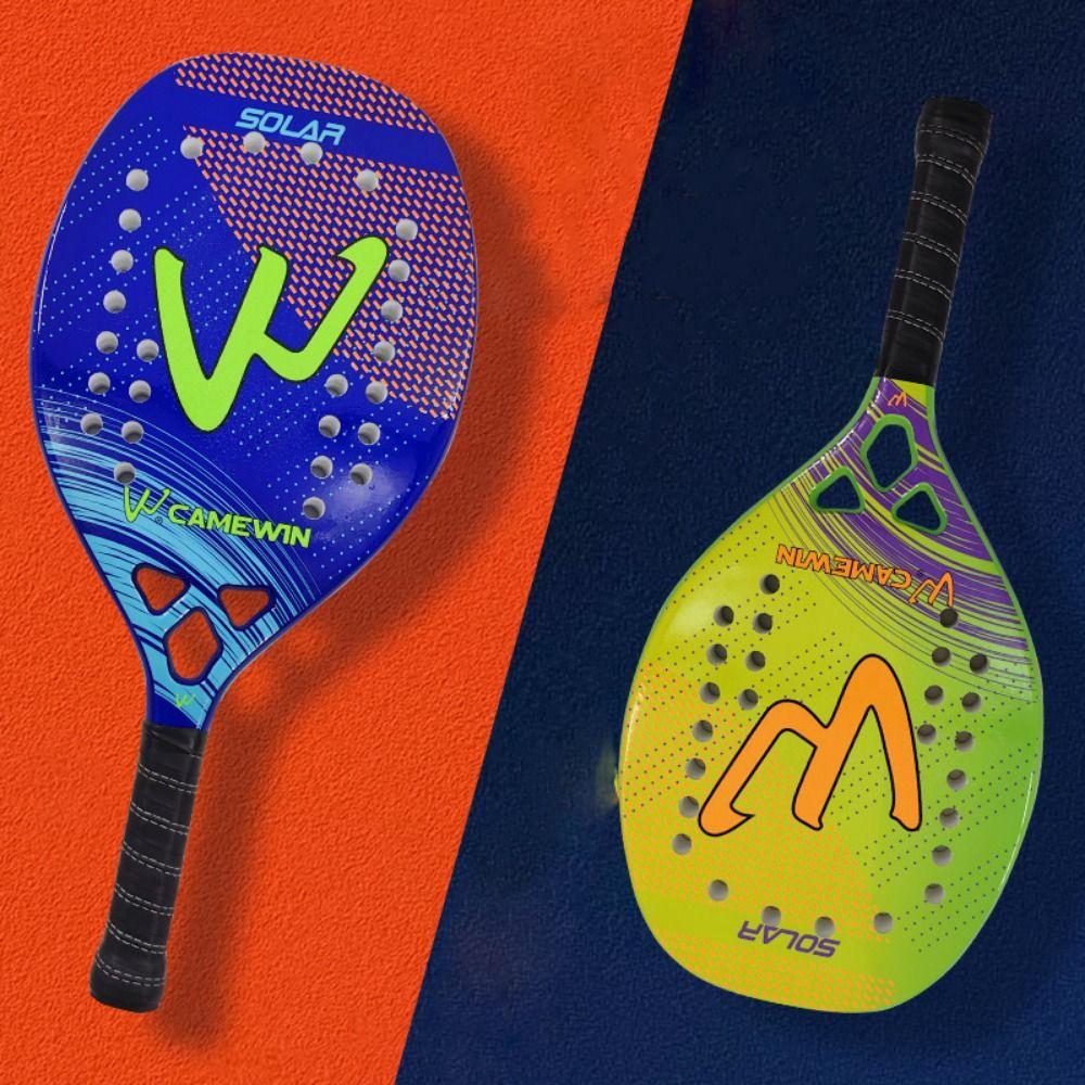 

Full Carbon Fiber Carbon Fiber Tennis Racket 3K Padel Rackets Beach Tennis Racket Beginner синий