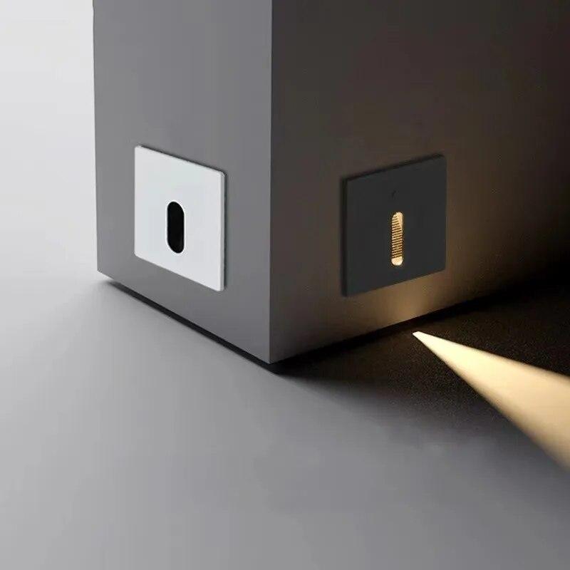 

3 Вт светодиодный умный PIR датчик движения настенный светильник для дома, коридора, лестницы, угловой светильник для спальни, отеля, ночное освещение, AC110V 220V