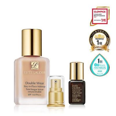 Estee Lauder Double Wear Foundation-Plan (+Pumpvorrichtung, braune Flasche Serum 7ml Geschenk)/Wählen Sie 1 Einzelstück