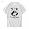 Funny Old Woman Portrait Oh Dear! Did I Break Wind? Graphic T-shirt