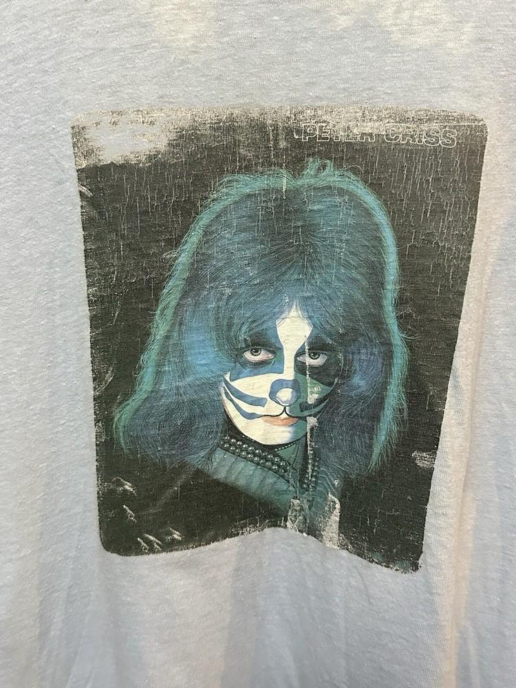 Винтажная рубашка 70-х Peter Criss Guitar Хлопок Белый S-5XL Футболка SN089 Унисекс L