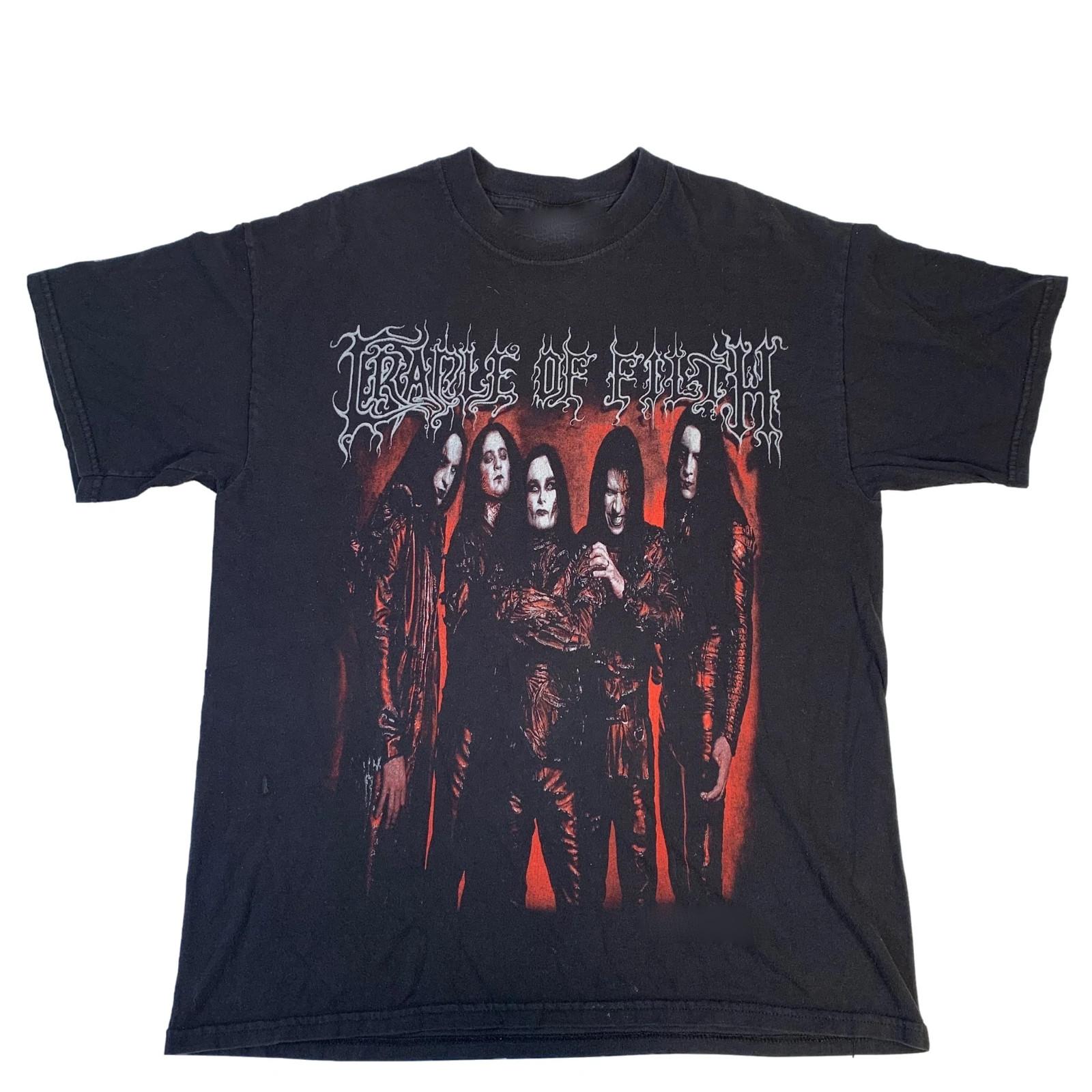 Vintage Members Of Cradle of Filth Band Cotton Black Unisex Shirt XXXXL