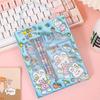 6 Stück Kinder Schreibwaren Geschenkset für Vorschule Kindergarten BPA-Freier Kunststoff Lernstift-Set in Niedlicher Cartoon-Box Praktische Schulmaterialien