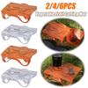 2-6PCS Multi-purpose Outdoor Folding Tableware Portable Bowl Dinner Plate Camping Table PP Cutting Board Picnic Tableware 68G