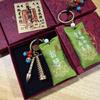 Brass Wenchang Tower Keychain: Graduation & Dragon Boat Festival Charm
