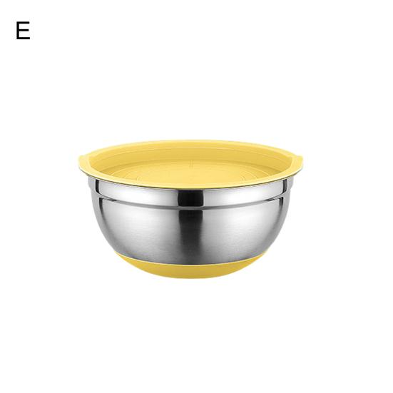 Μπολ ανάμειξης με Σετ καπακιού Μεγάλης χωρητικότητας Αντιολισθητική κάτω στιλβωμένη επιφάνεια Εύκολη στο καθάρισμα Μπολ Σαλάτα Κουζίνα Οργανωτής αποθήκευσης τροφίμων