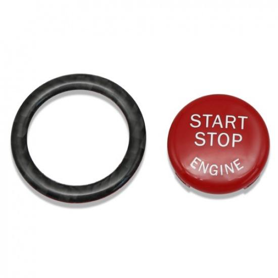 Engine Start Stop Button Replace Cover With Ring Trim For BMW E90 E92 E93 09-12
