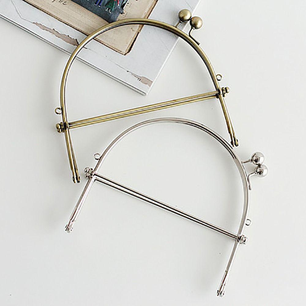 Mini Metal Purse Frame Kiss Clasp Bag Hardware Vintage Bag Kiss Clasp Lock Bag Clasps Handle Bag Accessories Purse Frame