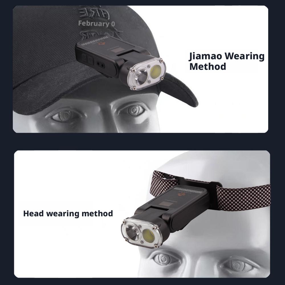 High-Intensity Long-Range Rechargeable Outdoor Portable Multi-Function Handheld Flashlight Smart Sensor Outdoor Night Driving Lights