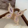 1 pezzo Elegante Pinza a Farfalla con Diamanti d'Acqua da Donna Pinza per Capelli Premium in Lega da Donna Pinza a Squalo Copricapo