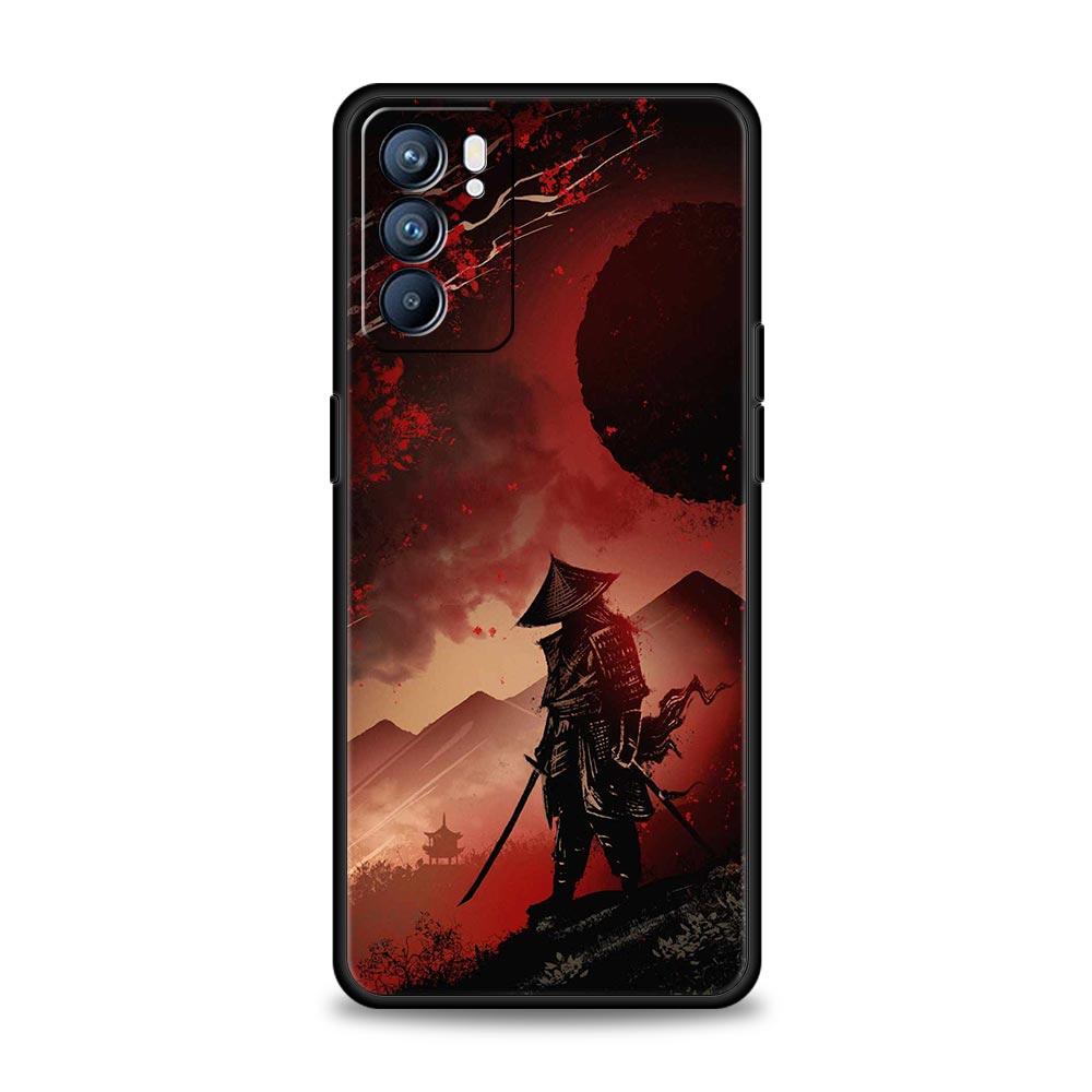 

Японский чехол Bushido Samurai для Oppo Find X6 X5 A54 A53 A52 A9 2020 A15 A95 A17 A16 A76 A74 A57 Reno7 Reno6 Pro Plus 5G Oppo A95