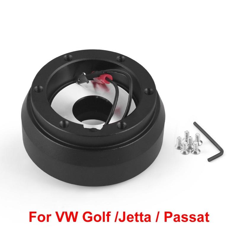 181H Lenkrad Kurze Nabe Adapter Schwarz für VW Jetta 85-98 Golf 1989-1998 MK2 MK3