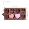 Silicone Chocolate Mold, Gummy Baking Cake Decoration Tools, 15 Cell Heart Shaped Pastry Mold