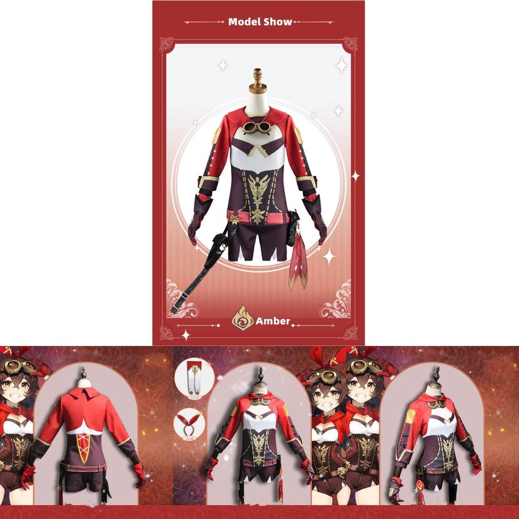 Superbe Costume Cosplay Ambre Pour les Fans de Genshin Impact !