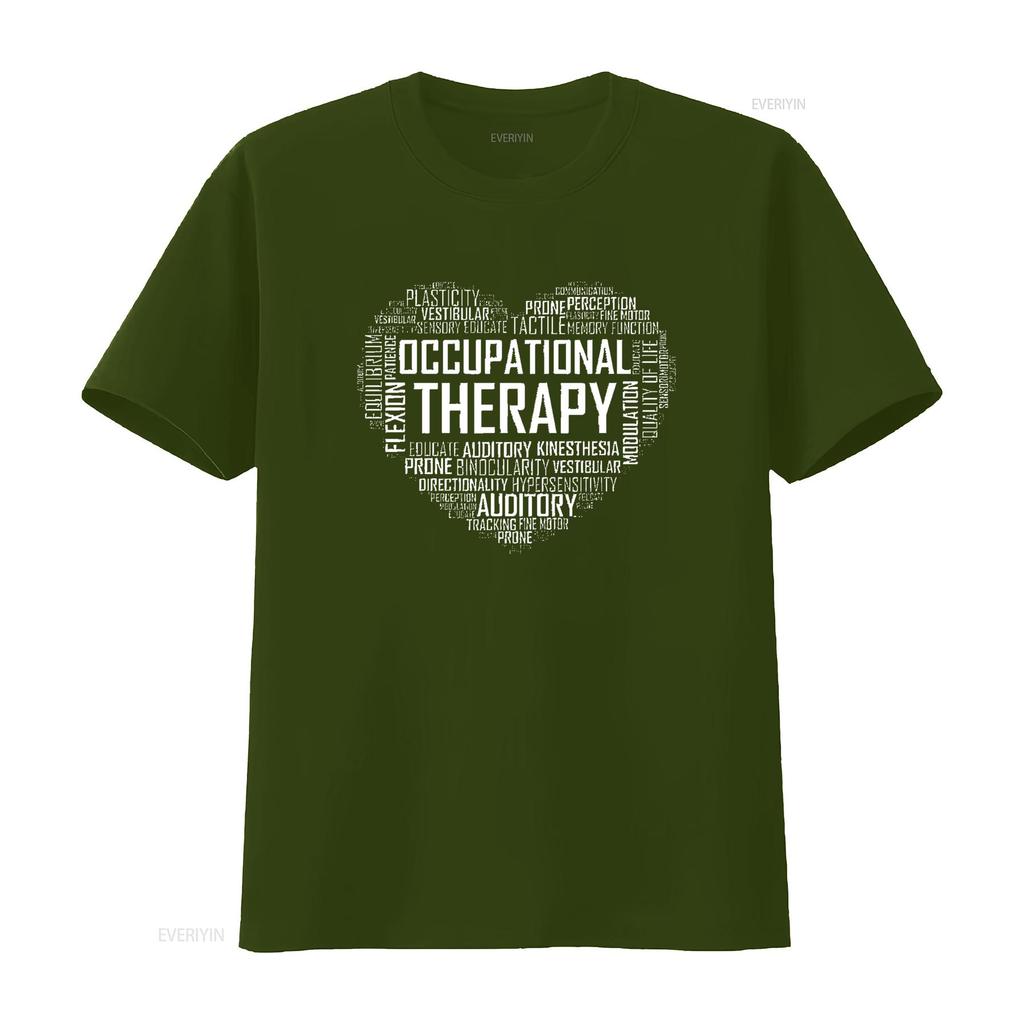 Womens OT Occupational Therapy T Shirt Therapist Month Black Medium vintage Washed Soft Versatile Stylish Top For Everyday Wear