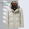 Men's Mid-Length Winter Down Jacket - 50% Thicker, Warm Business Casual for Middle-aged and Older
