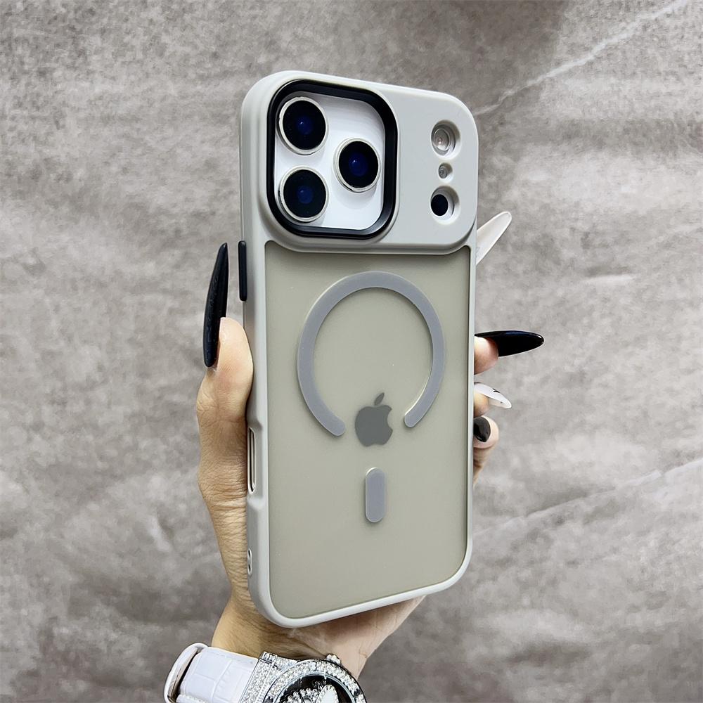 Matt Genomskinligt Frostat Stötsäkert Magnetiskt Telefonfodral För iPhone 17 Air 16 15 14 13 12 17 Pro Max Magsafe Måste-Ha Fodral