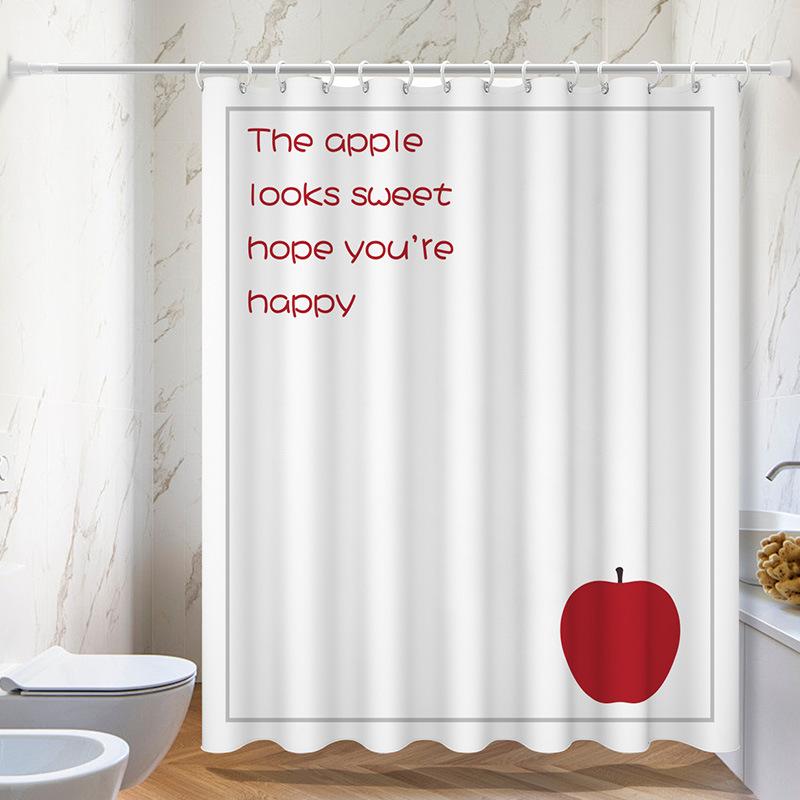 Cartoon Fun Series washable Dirt-Resistant Shower Curtain Shower Head waterproof Polyester Bath Curtain For Home Decor