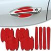 8x Red Car Door Handle Bowl Decal Anti Scratch Sticker Protector Cover Protector