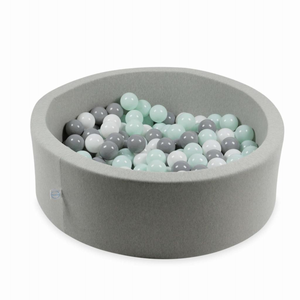 Toy balls ø7cm 300pcs white, gray, light mint