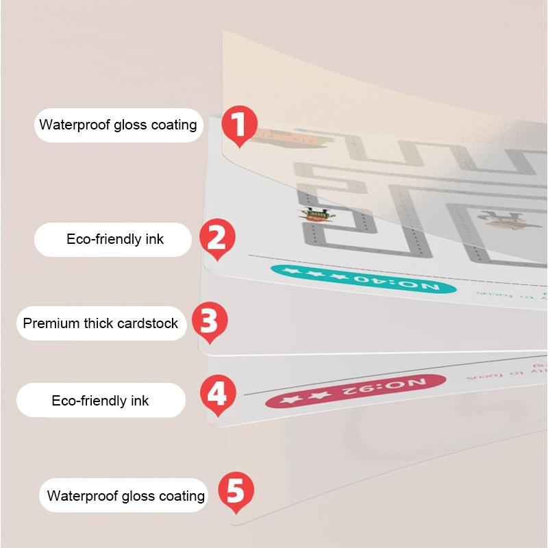 Reusable Pen Control Cards For Toddlers - Fun Handwriting Practice Kit, Wipe Clean Tracing Template For Preschoolers