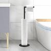 Single Pole Freestanding Toilet Paper Holder Floor Standing Paper Dispenser  Bathroom Use