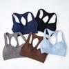European and American Style Sexy and Fashionable Hollow-out Backless Sports Bra for Women with Breast Pads Push-up Bra Shockproof Fitness Vest