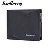 New Men's Short Wallet European American Business Multi Slot Soft With Zipper Coin Purse