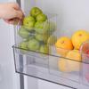 Prateleira Organizadora de Geladeira Caixa de Armazenamento de Cozinha de Plástico Organizador Economizador de Espaço Cestas Organizadoras Frutas e Vegetais Organização de Temperos de Cozinha
