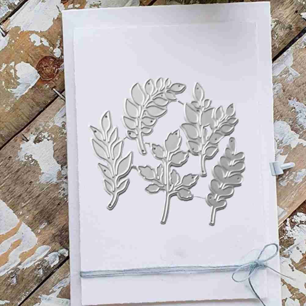 Leaves Branch Metal Cutting Dies Scrapbooking Die DIY Metal Stencils Photo Album Embossing Cards Making Metal Cutting Stamps