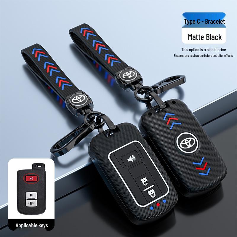 Toyota Camry Key Case for Junrui Land Cruiser - Frosted Remote Shell with Luminous Buckle