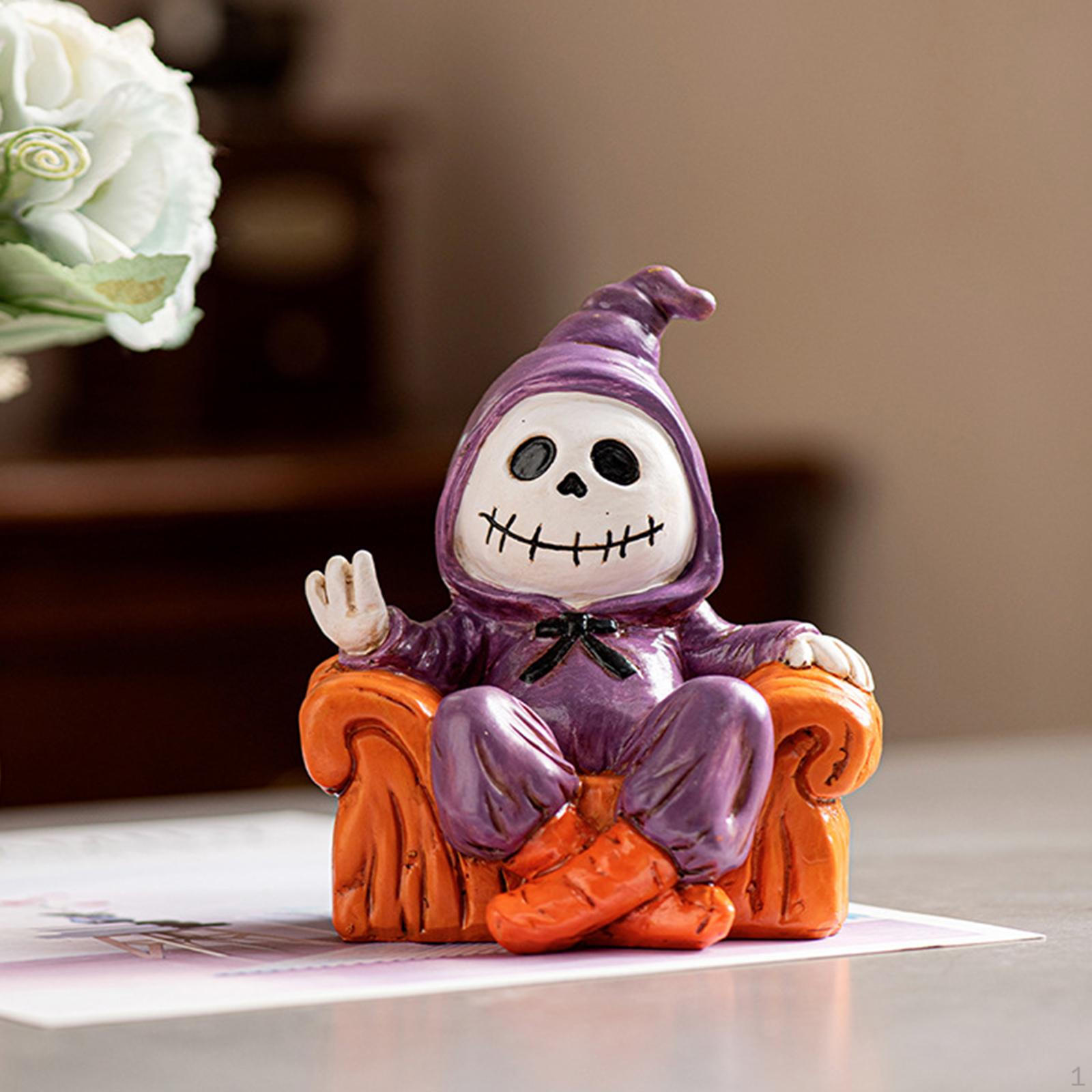 

Halloween Figurine Decoration Creative Tabletop Centerpiece Ornament Party Supplies Фіолетовий