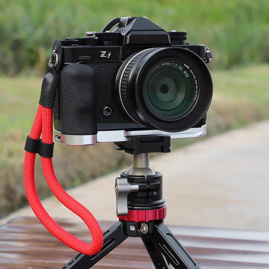 Haoge MHG-ZFW Hand Grip for Nikon Zf Camera L-Shaped Bracket Ergonomic Silicone Side Arca-Swiss Quick Release Plate DJI RS Gimbal