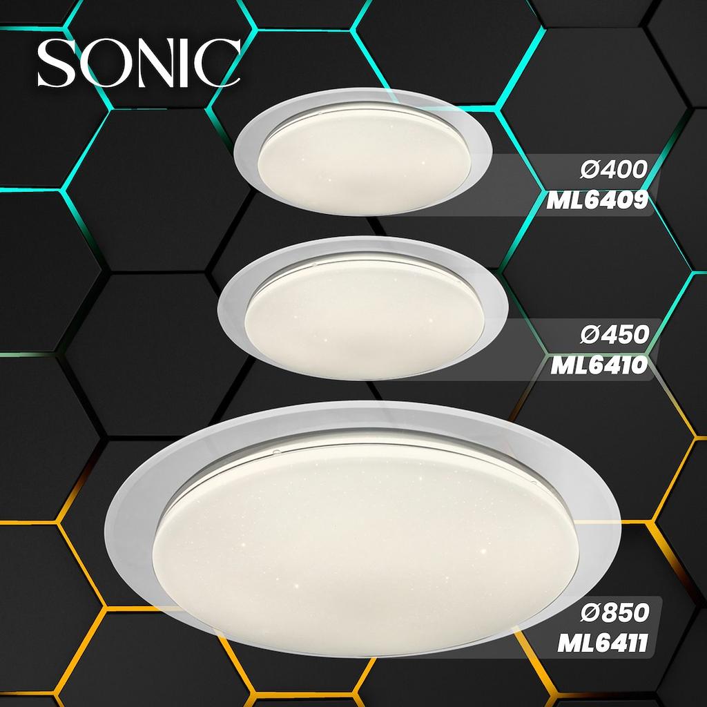 Plafon Sonic Led Biały Milagro Ml6409