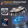 Tinsol Titanium Electric Head Shaver for Bald Men 6D Magnetic Razor Hair Trimmer Rechargeable LED Waterproof Face Hair Cutting